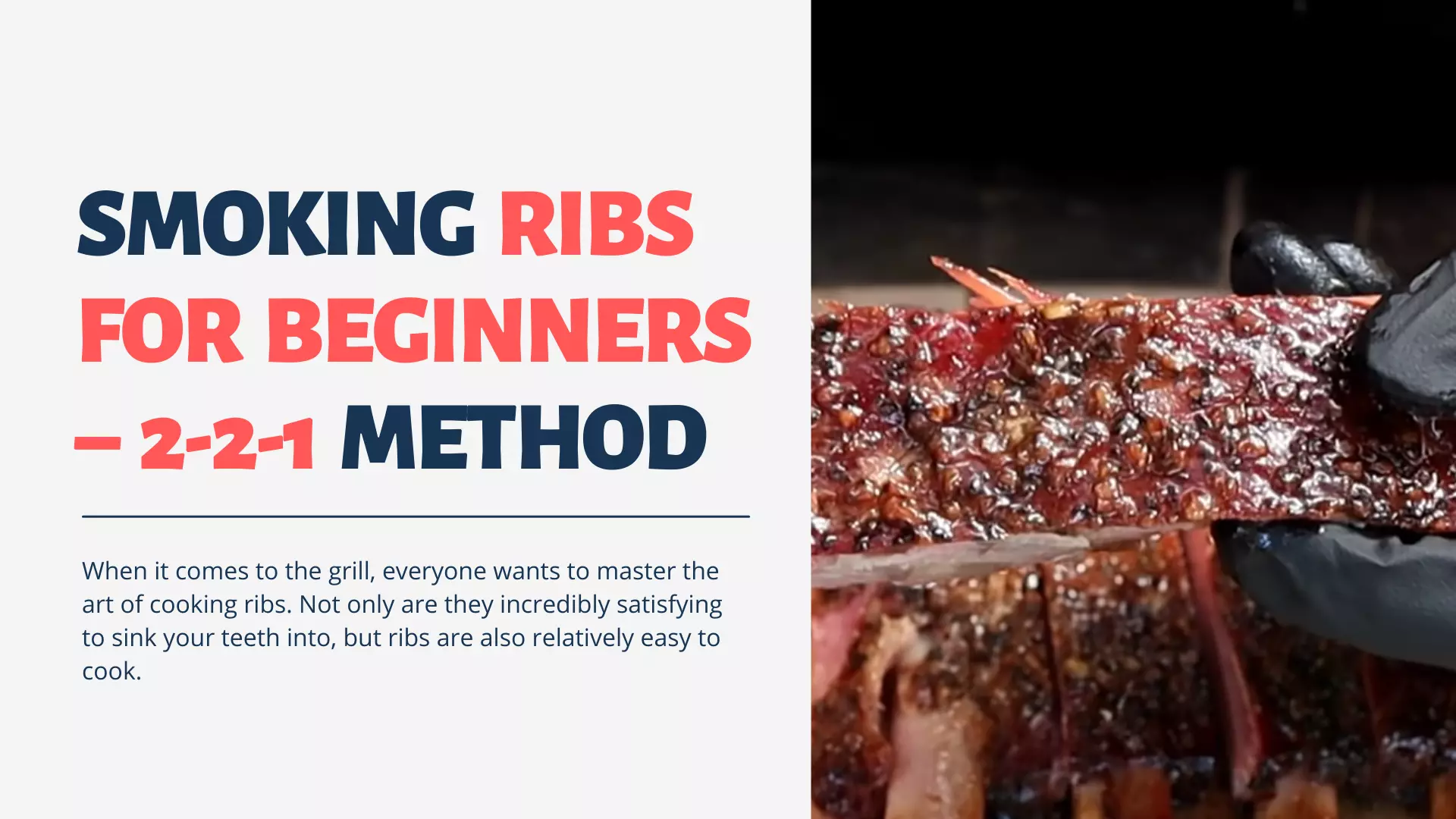 SMOKING RIBS FOR BEGINNERS