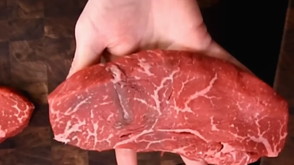 Bad steak in hand
