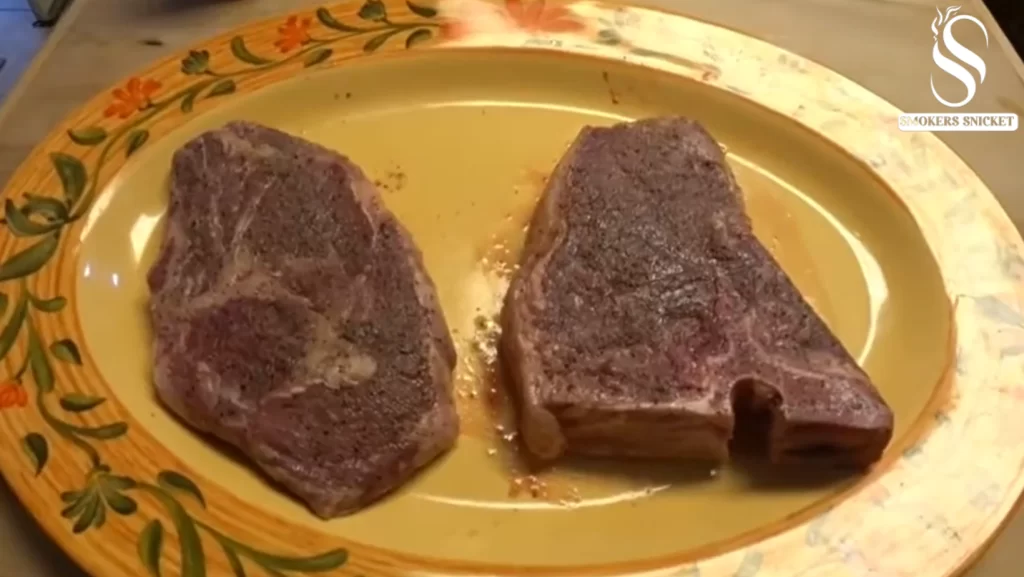 Ribeye vs T-bone  Difference (cooked)